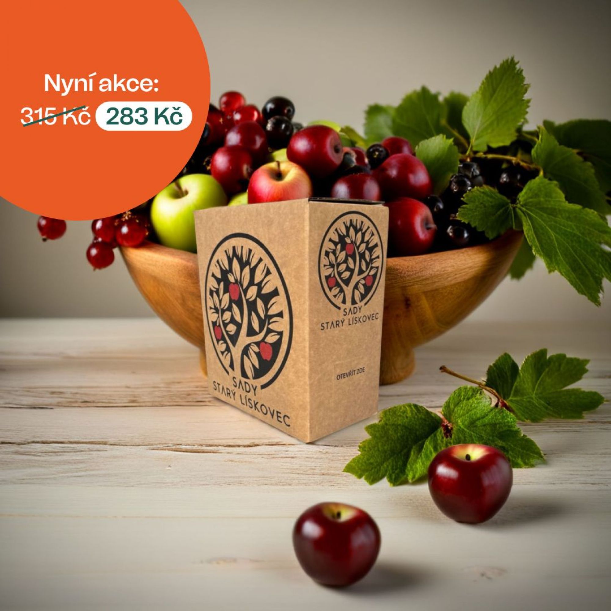 100% mošt JABLKO + RYBÍZ 5L, Min. trvanlivost: 30/11/2025