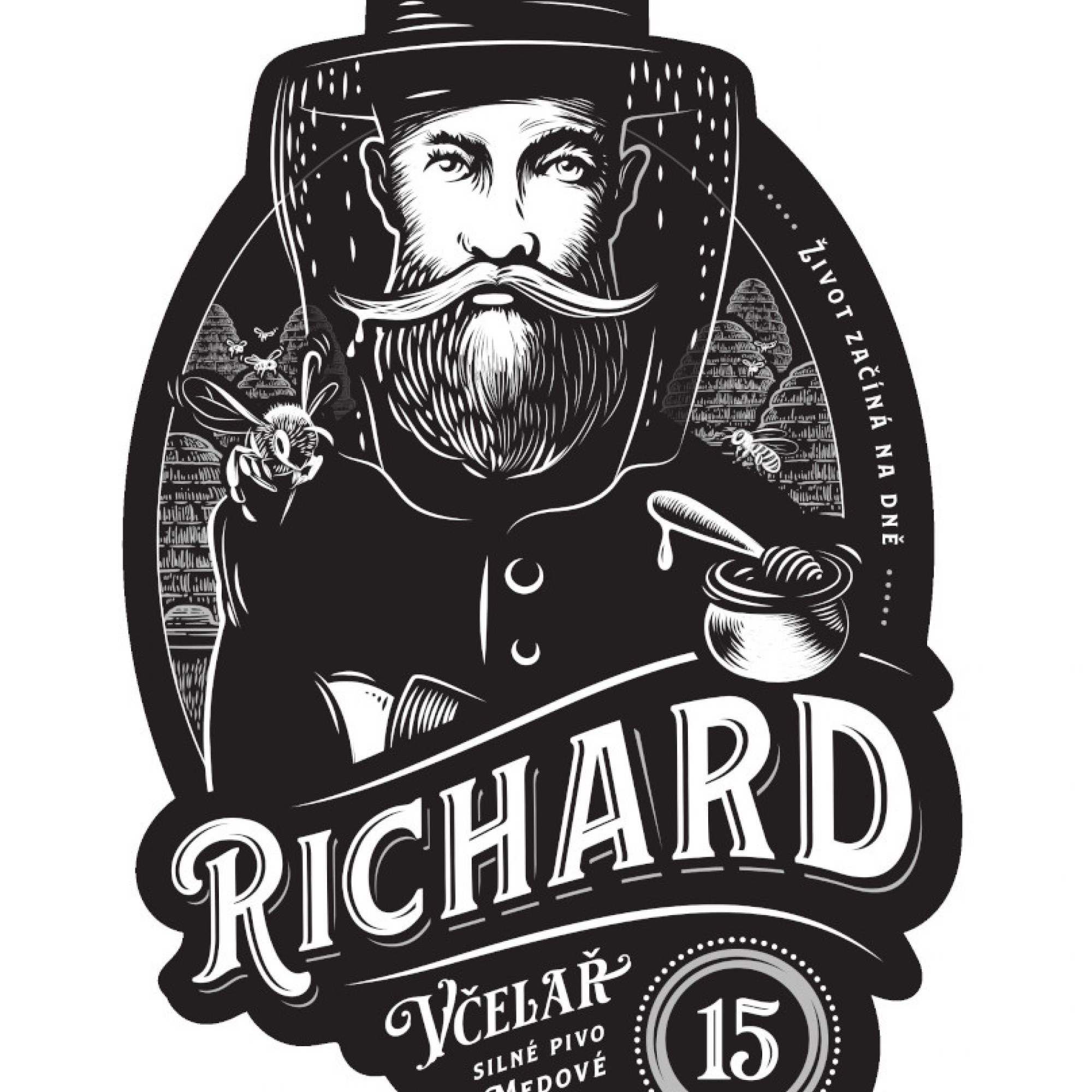 Etiketa Včelař 15
