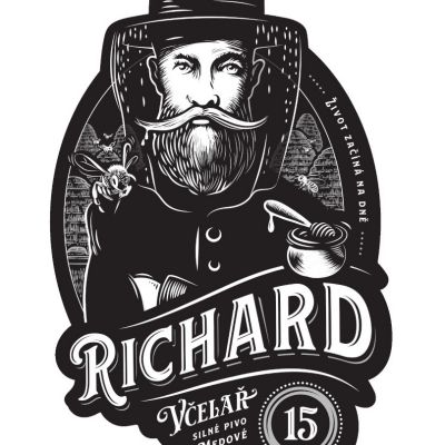 Etiketa Včelař 15