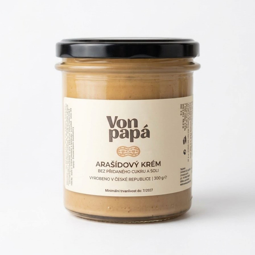 Arašídový krém 100% jemný - 300 g