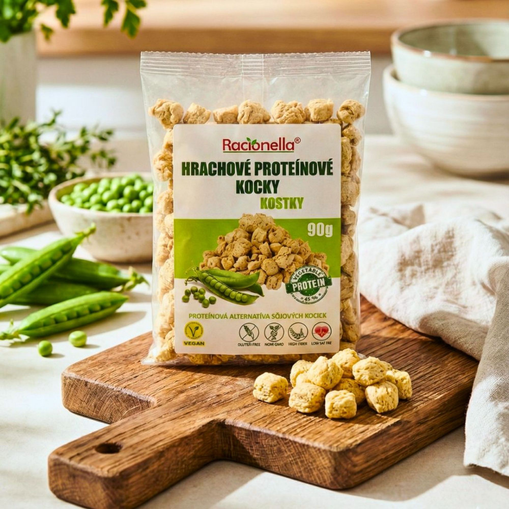Hrachové proteinové kostky 90g
