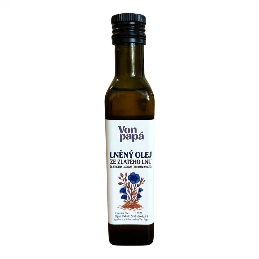 Lněný olej ze zlatého lnu 250ml