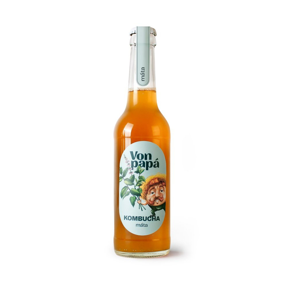 Von Papá Kombucha máta 330 ml