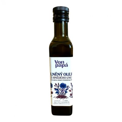 Lněný olej z hnědého lnu 250ml