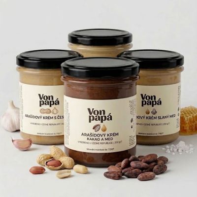 Ochutnávkový balíček Arašídové trio 3 x 200 g + Arašídový krém 300 g