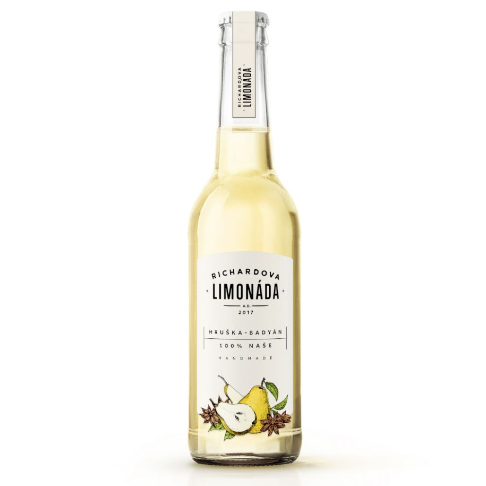 Richardova limonáda Hruška - badyán, 330 ml