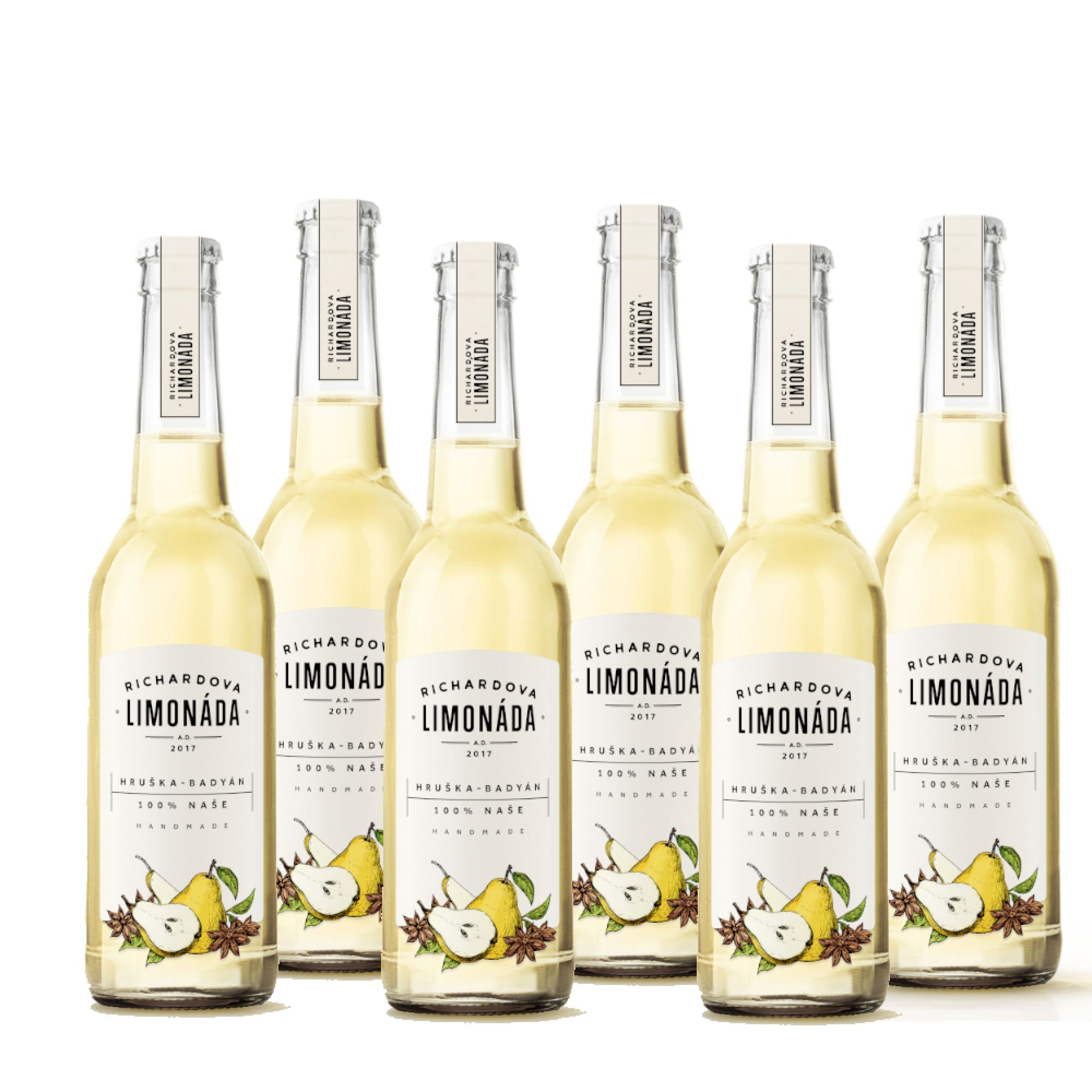 Richardova limonáda Hruška-badyán 6 x 330 ml