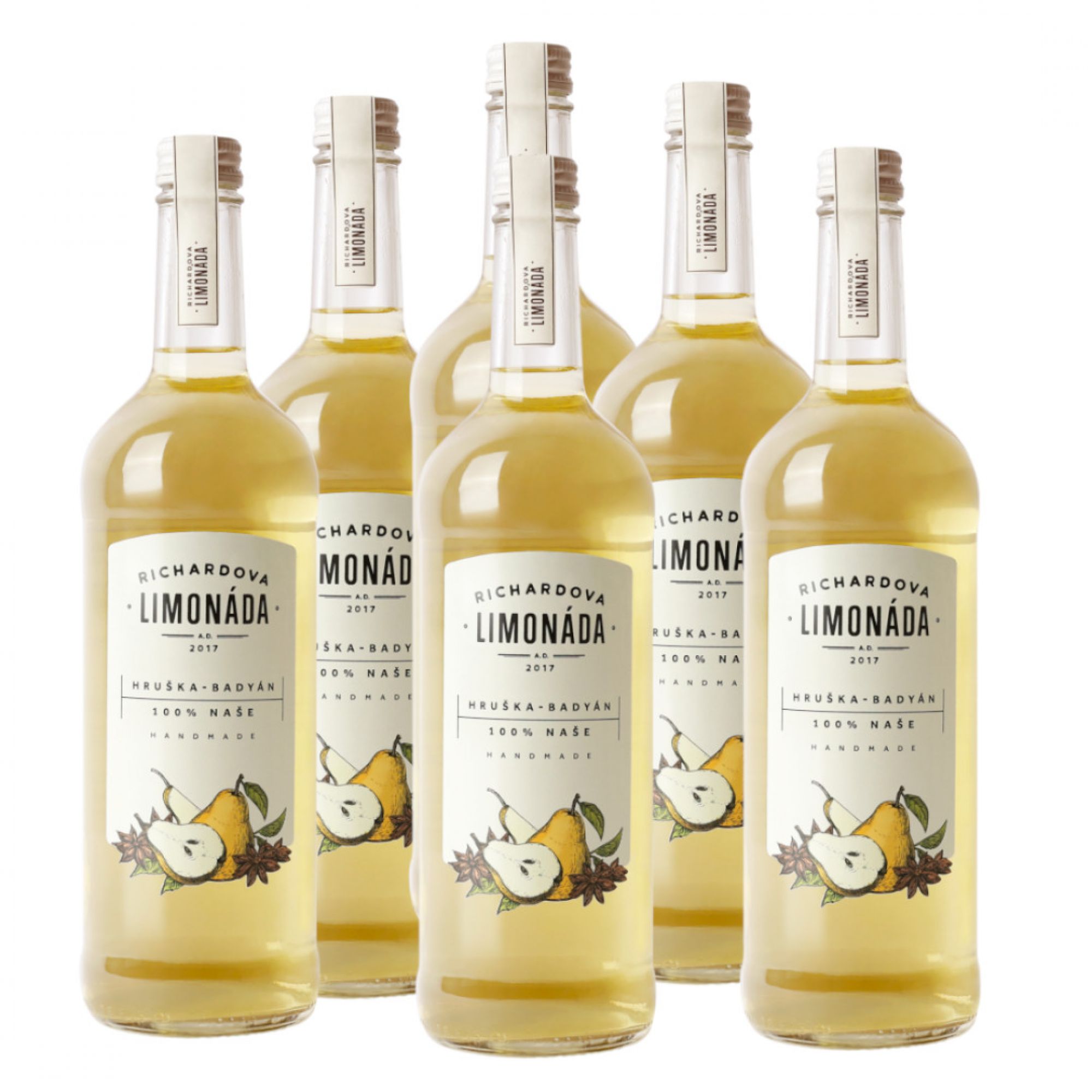 Richardova limonáda Hruška badyán 6 x 750 ml