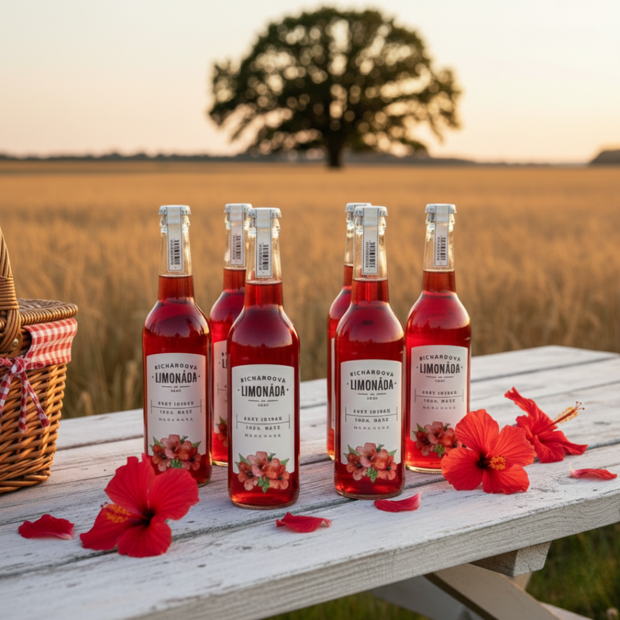 Richardova limonáda Květy ibišku 6 x 330 ml