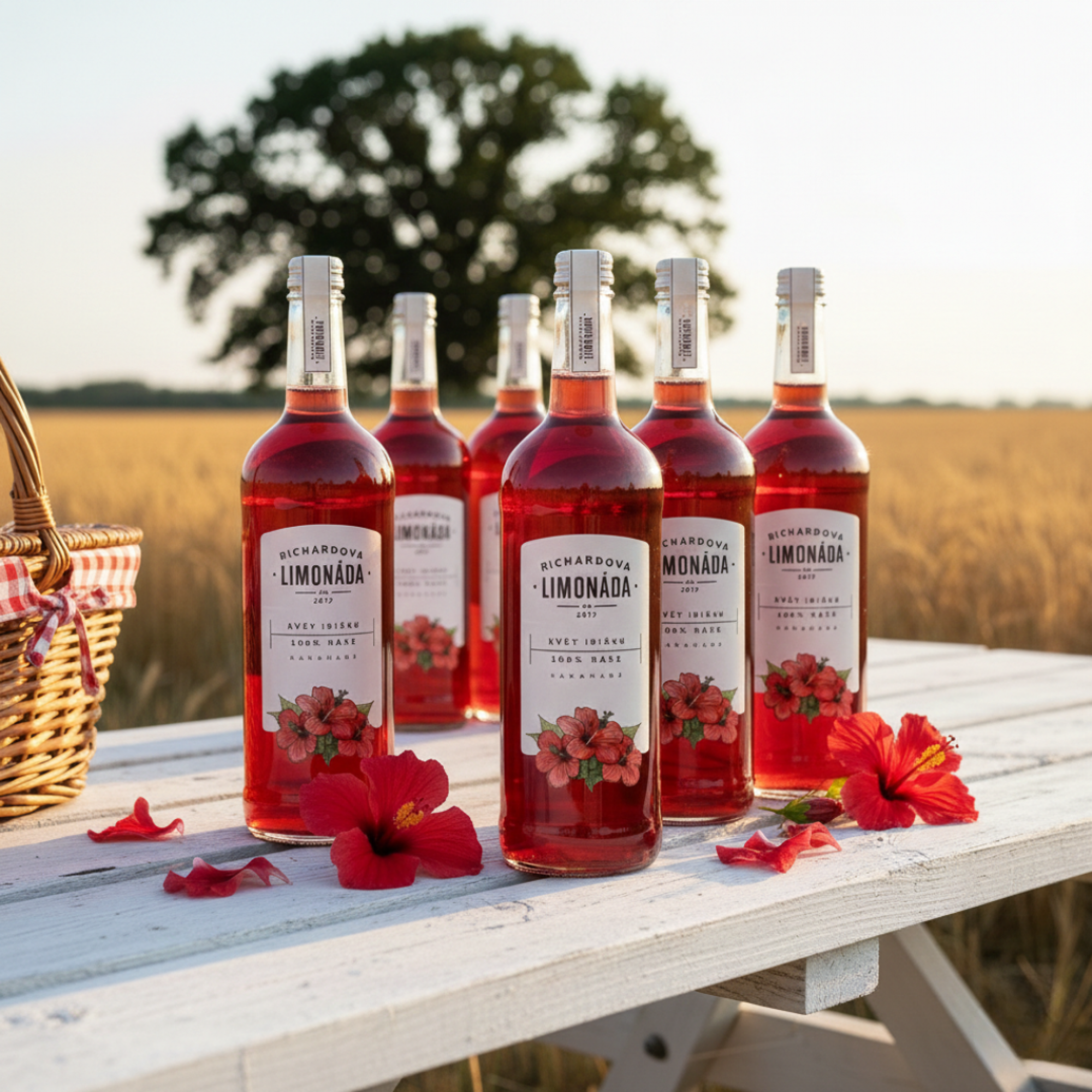 Richardova limonáda Květy ibišku 6 x 750 ml