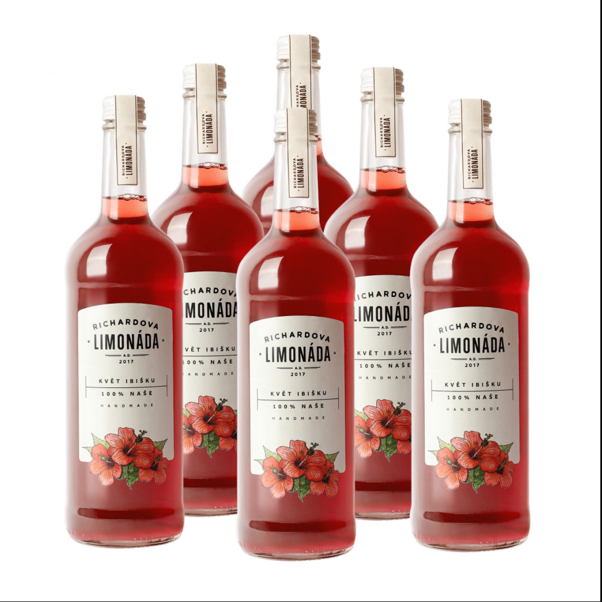 Richardova limonáda Květy ibišku 6 x 750 ml
