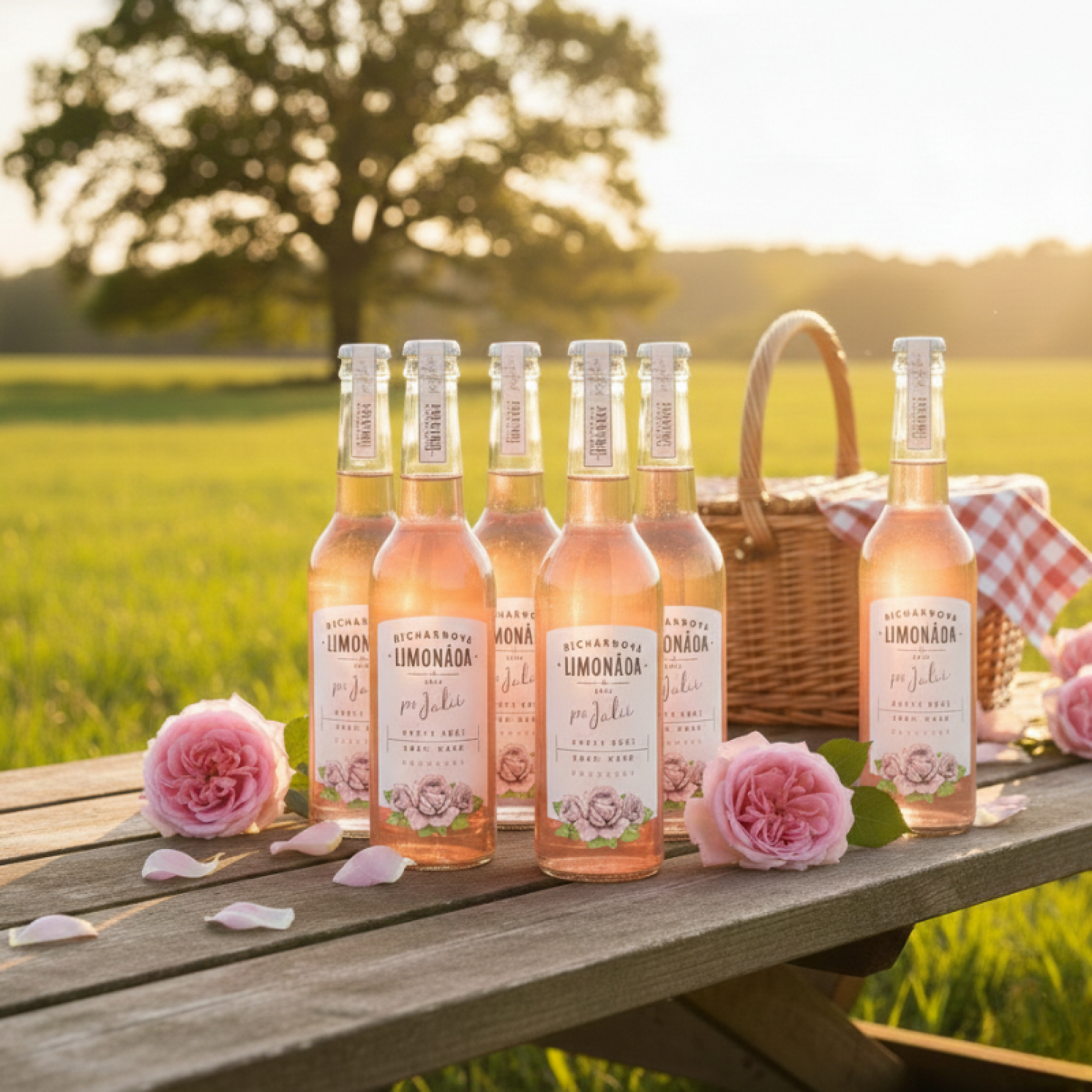 Richardova limonáda Květy růže 6 x 330 ml