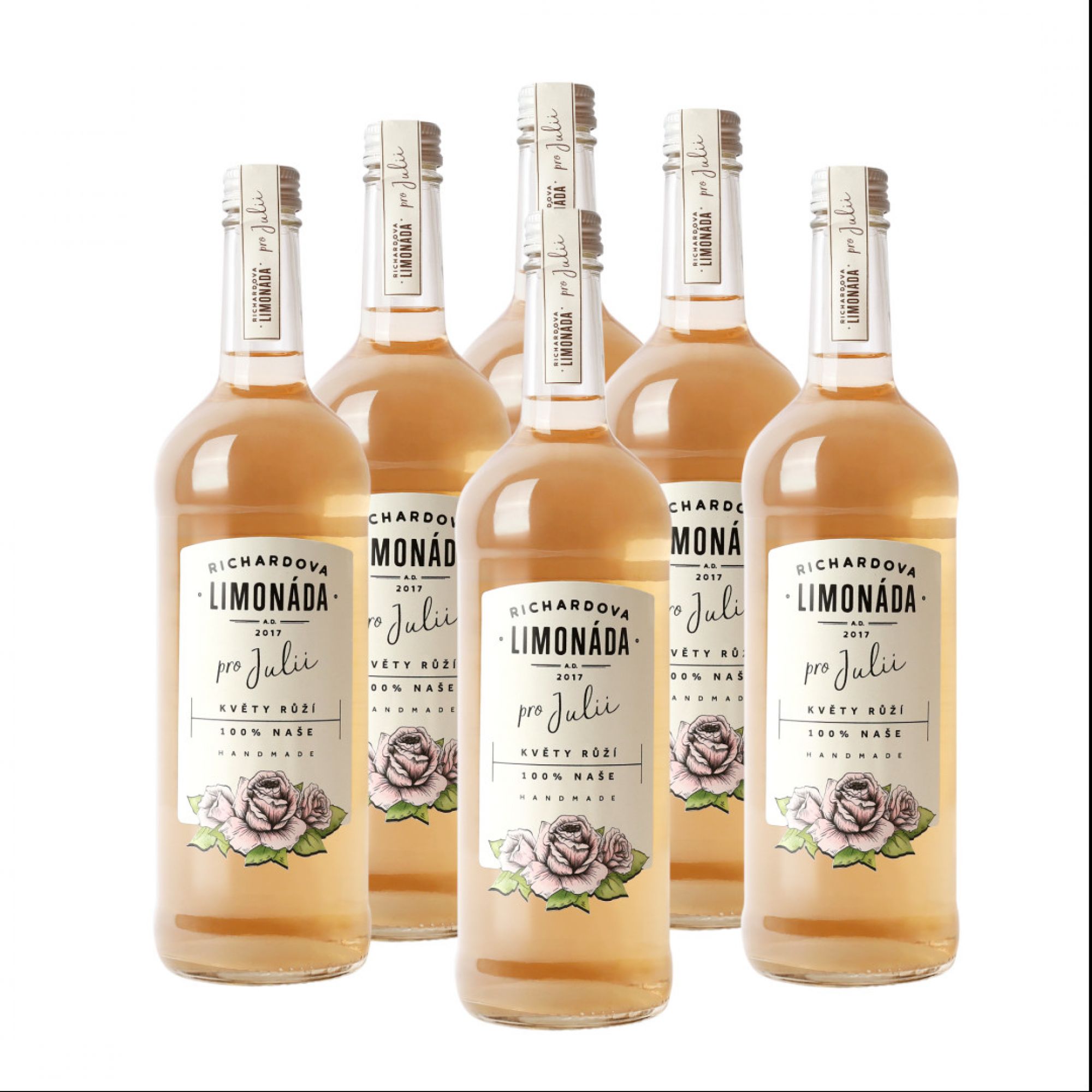 Richardova limonáda Květy růže 6 x 750 ml