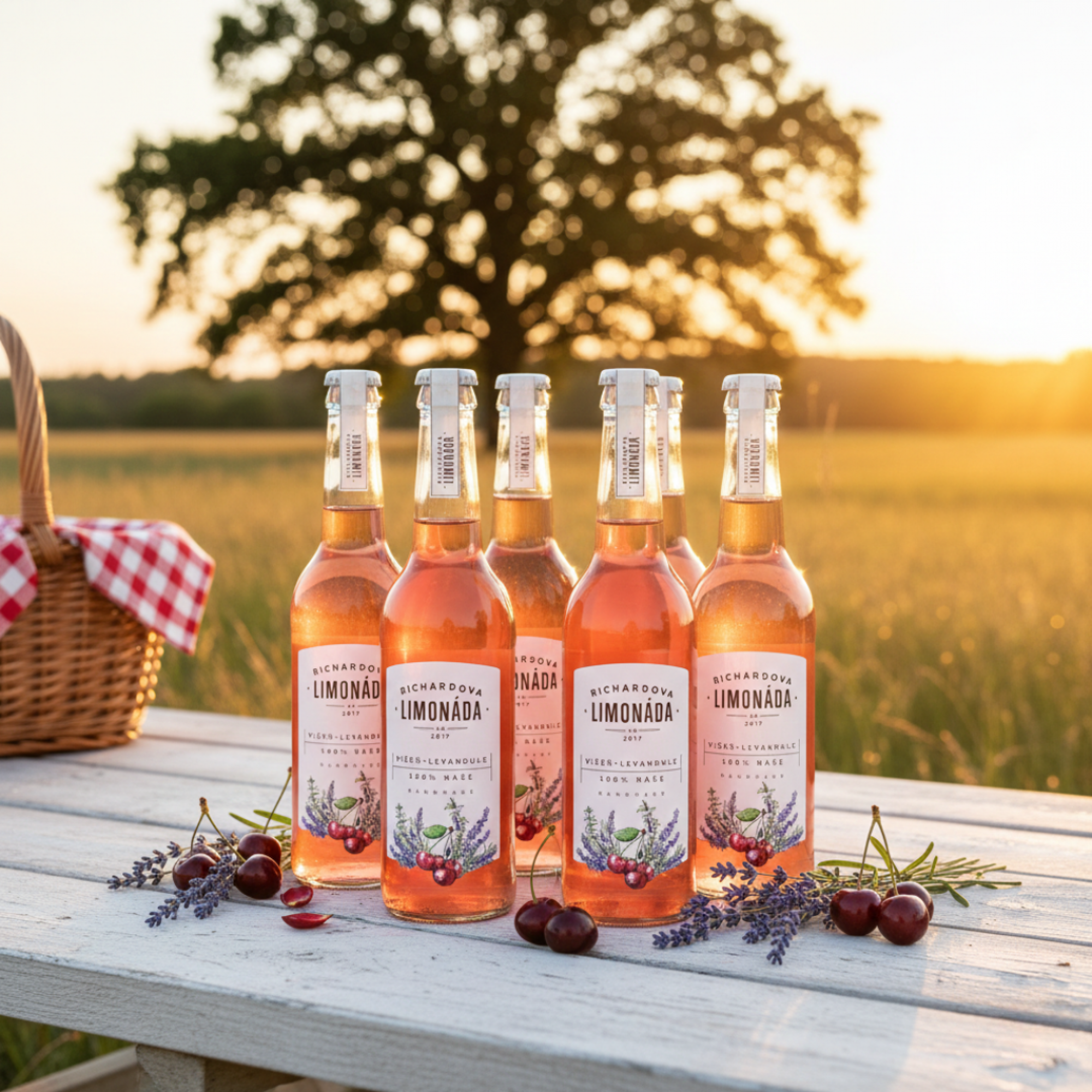 Richardova limonáda Višeň-levandule 6 x 330 ml