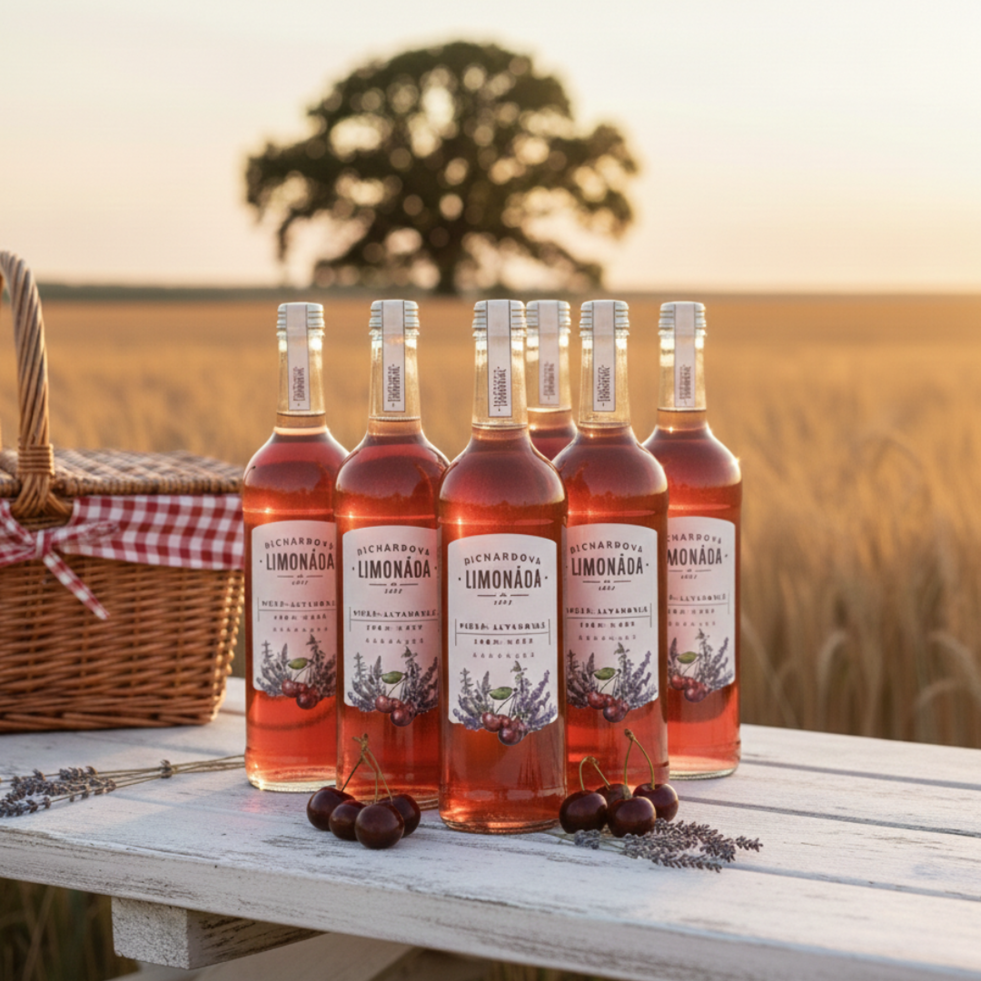 Richardova limonáda Višeň levandule 6 x 750 ml