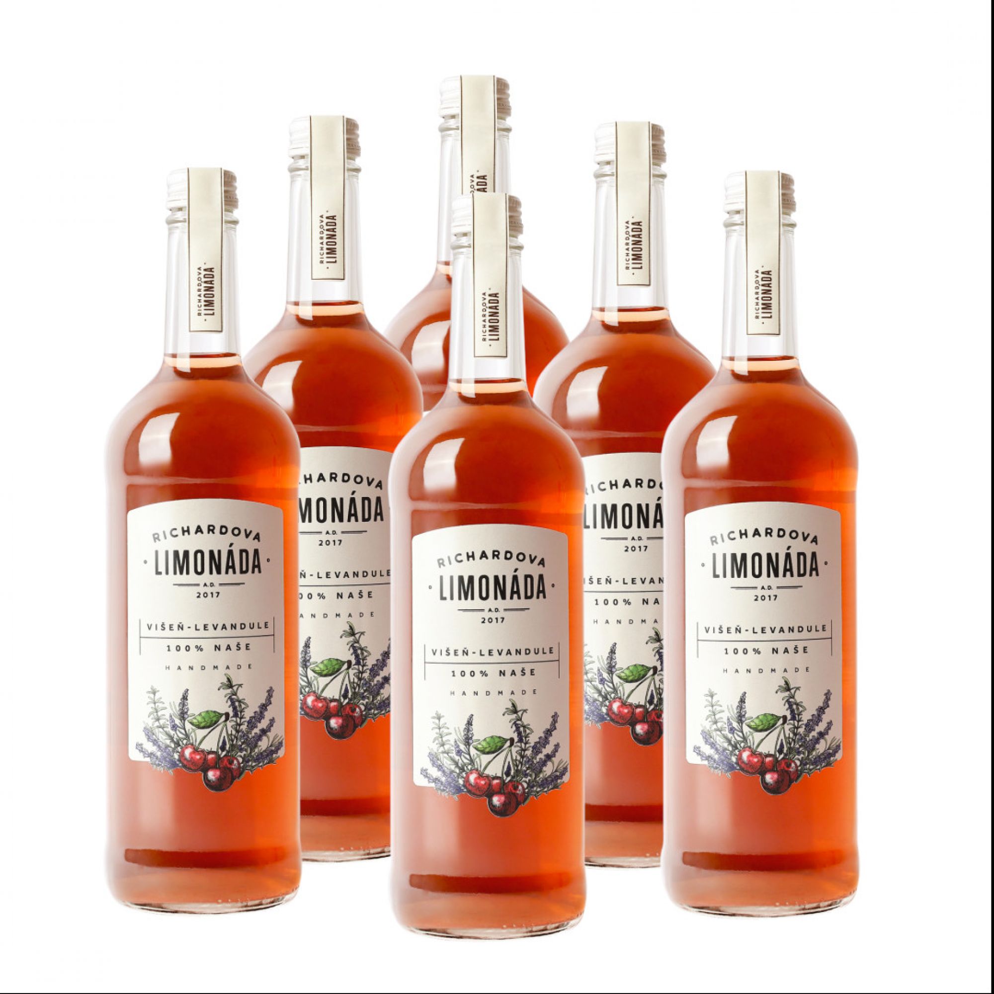 Richardova limonáda Višeň levandule 6 x 750 ml