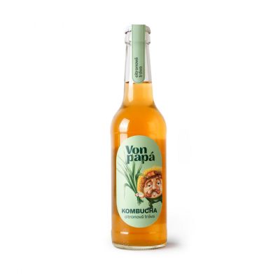 Von Papá Kombucha citronová tráva 330 ml (Min. trvanlivost 18.10.)
