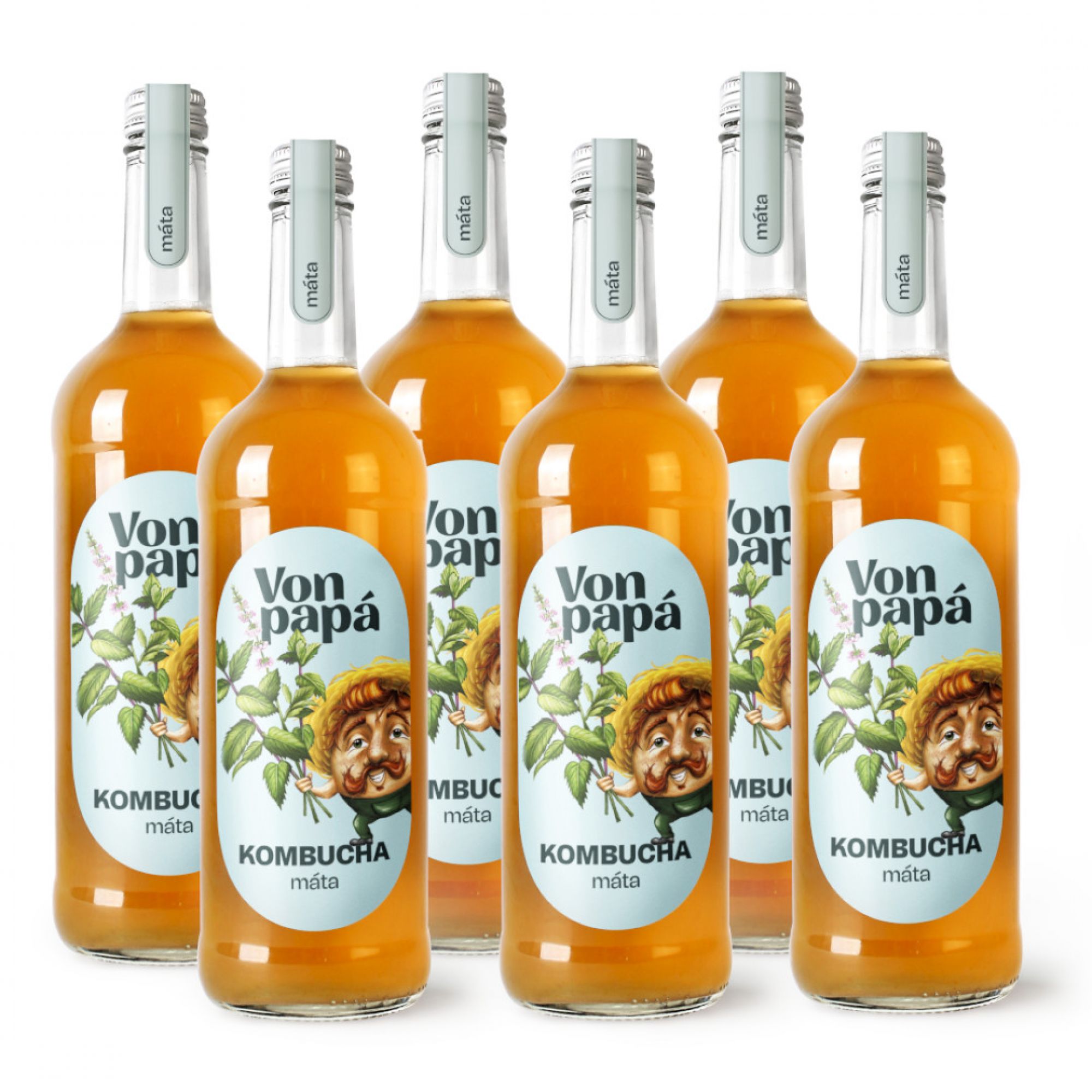 Von Papá Kombucha máta 6 x 750 ml