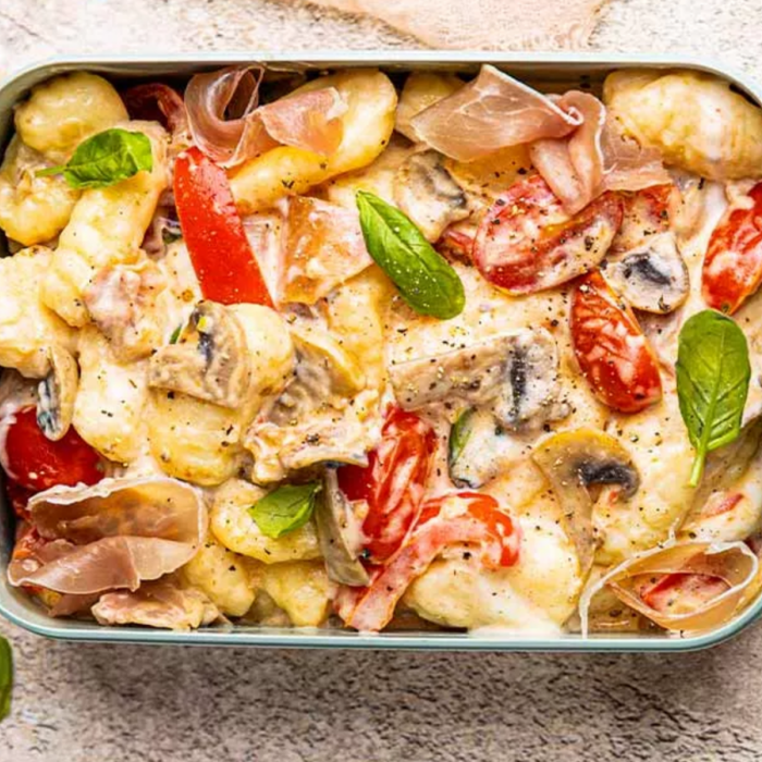 Náhledový obrázek k odkazu na recept gnocchi v krémové omáčce s rozpuštěnou burratou